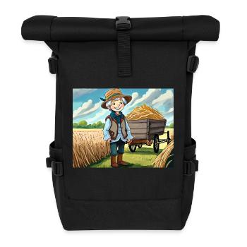 comptines allemandes illustrées bande dessinée - Heigh-ho - Sac à dos roll top - noir - Devant
