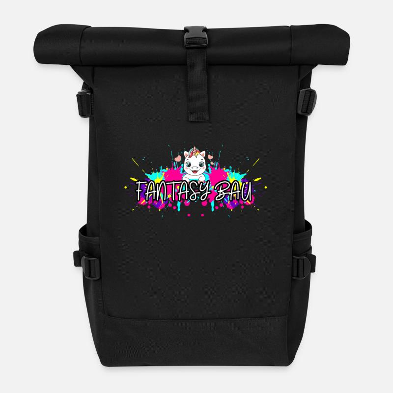 FB04 - Rolltop Rucksack - Schwarz