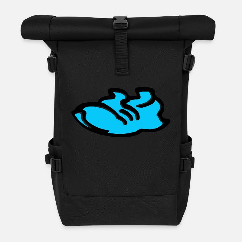 Sneaker - Rolltop Rucksack - Schwarz
