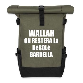 Wallah will leave it at that, sorry Bardella - Roll Top Backpack - olive/black - Front