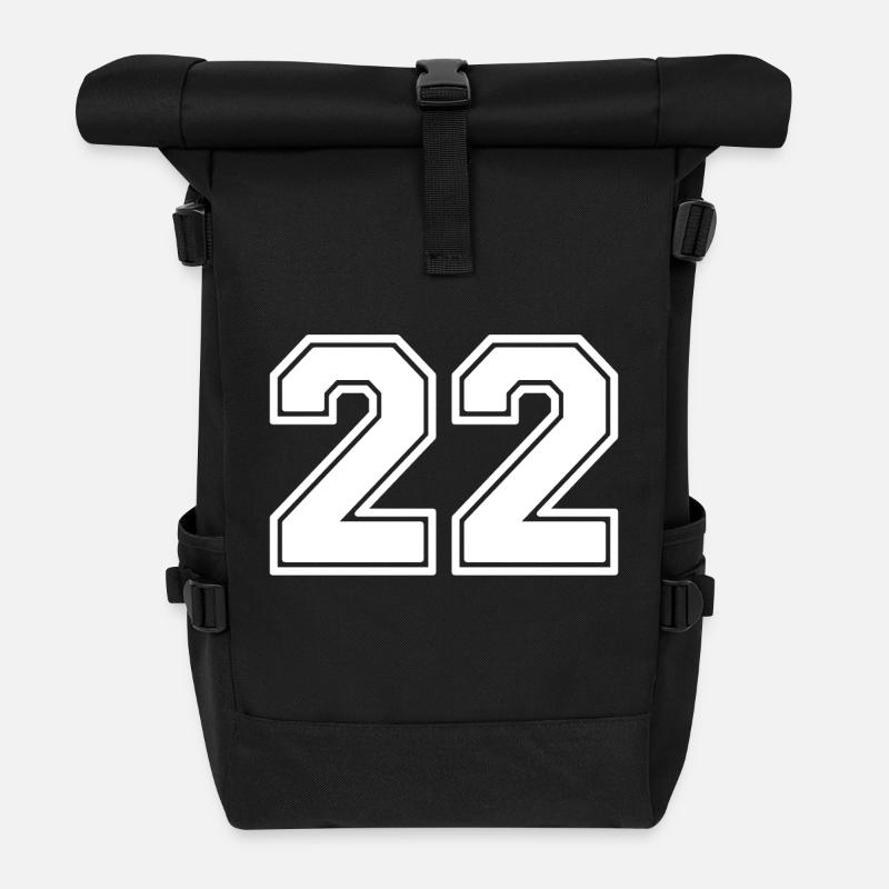 22 - Rolltop Rucksack - Schwarz