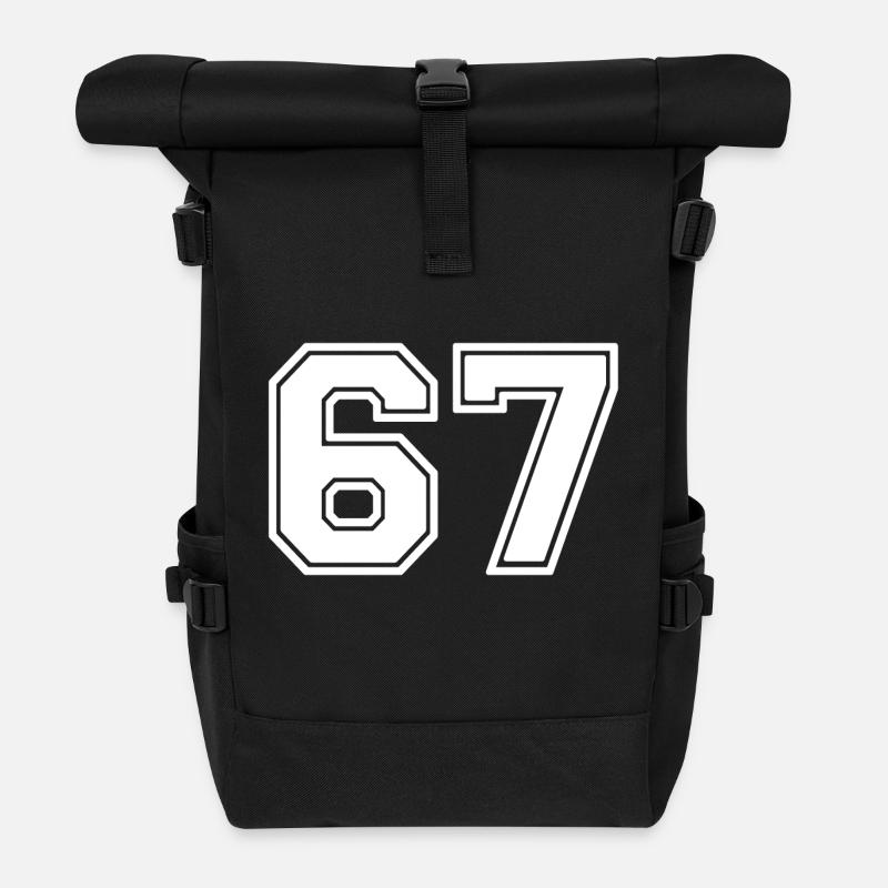 67 - Rolltop Rucksack - Schwarz