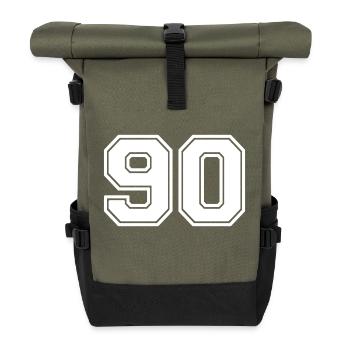 90 - Roll Top Backpack - olive/black - Front