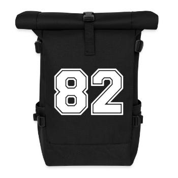 82 - Roll Top Backpack - black - Front