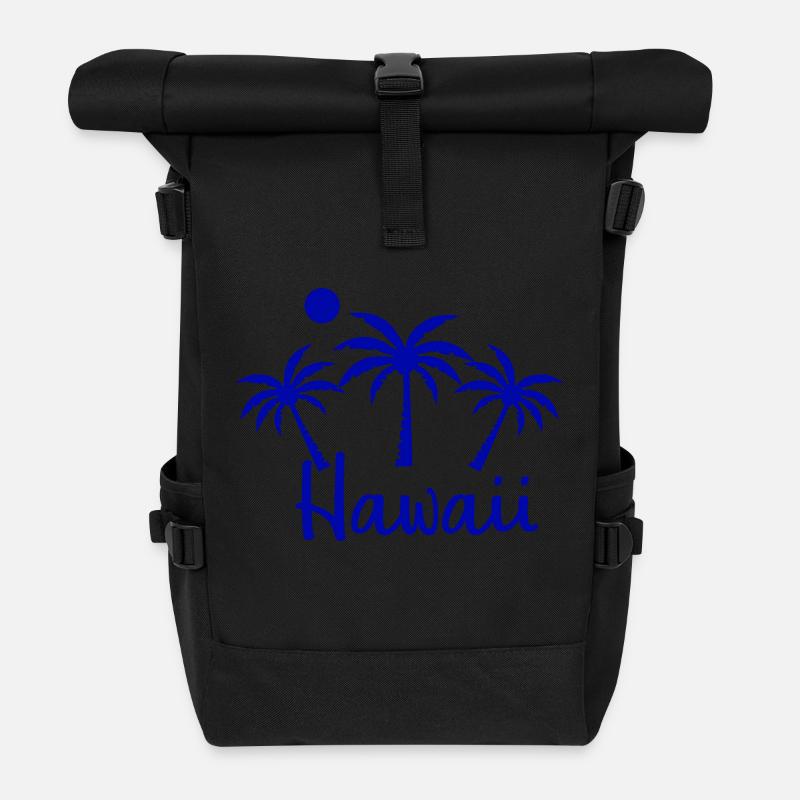 hawaii - Rolltop Rucksack - Schwarz