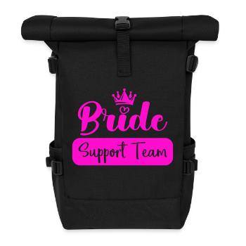 bride support team - Rolltop Rucksack - Schwarz - Vorne