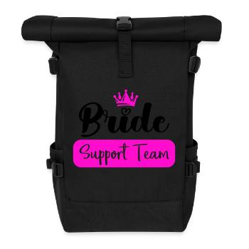 bride support team - Rolltop Rucksack - Schwarz - Vorne