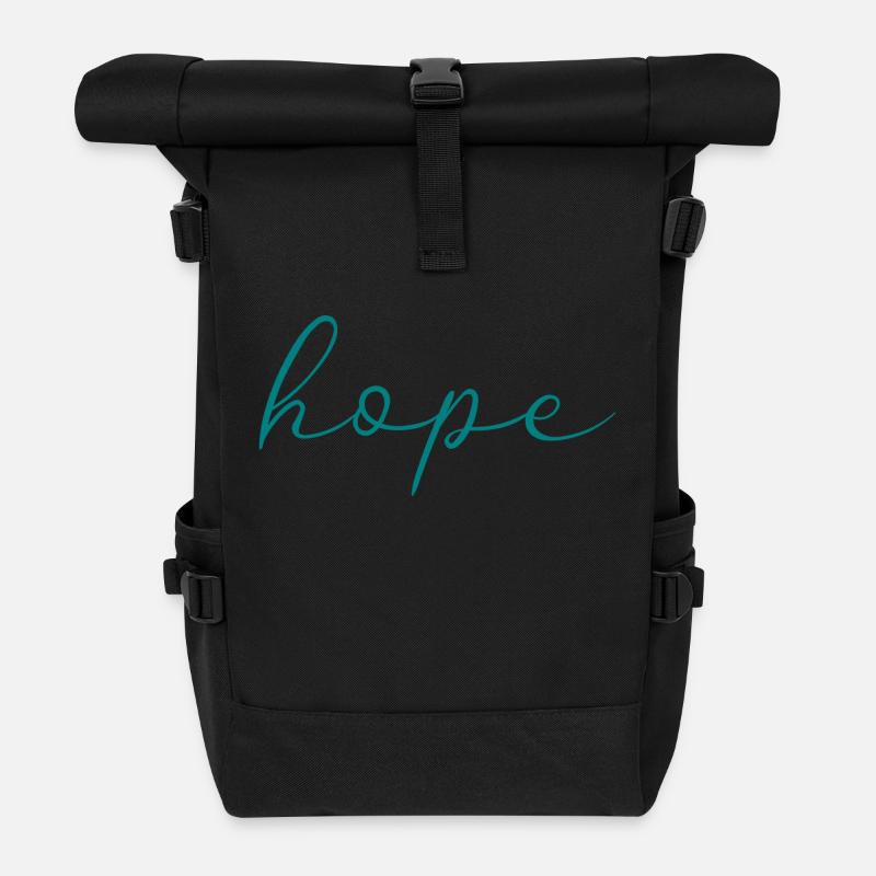 hoffen - Rolltop Rucksack - Schwarz