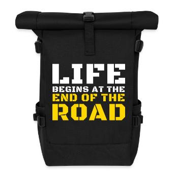 Overlanding Accessories, Overlanding Gear, Offroad - Roll Top Backpack - black - Front