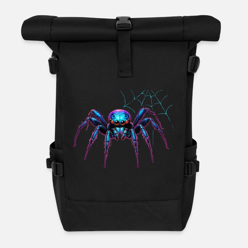 Spider - Rolltop Rucksack - Schwarz