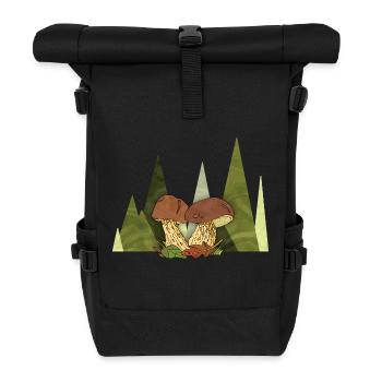 Fungi - Roll Top Backpack - black - Front