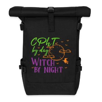 CPhT Halloween | Witch by night - Rolltop Rucksack - Schwarz - Vorne