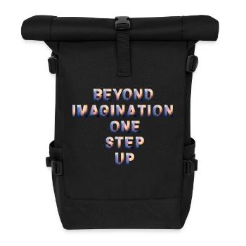 Your imagination is your power - Roll Top Backpack - black - Front