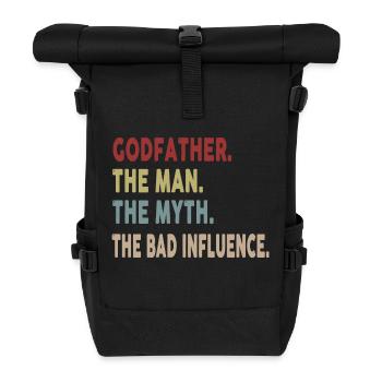 Godfather The Man The Myth The Bad Influence - Rolltop Rucksack - Schwarz - Vorne