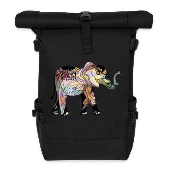 Elephant - Roll Top Backpack - black - Front