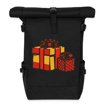 geschenke weihnachten - Rolltop Rucksack - Schwarz - Vorne