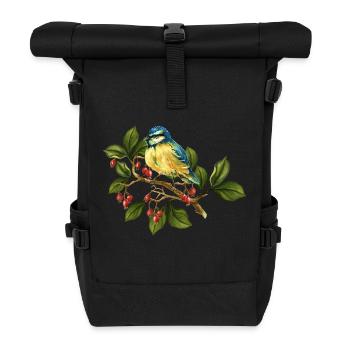 Bunter Vogel - Rolltop Rucksack - Schwarz - Vorne
