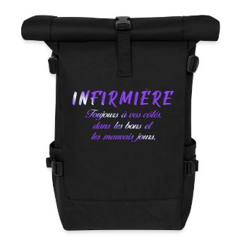 NURSE NURSE DOCTOR HUMOR DRÖLES 7 - Roll Top Backpack - black - Front