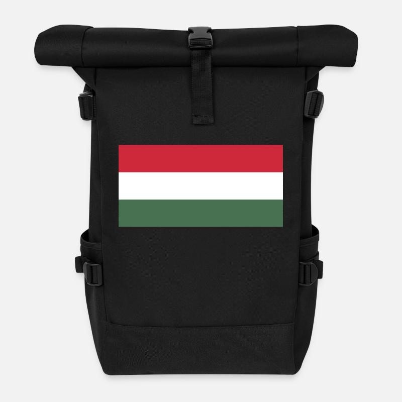 Hongrie - Sac à dos roll top - noir