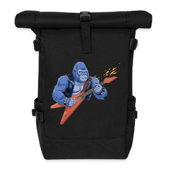 Rockin' Gorilla - Roll Top Backpack - black - Front