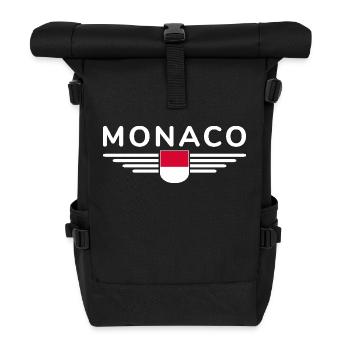 Monaco Design – Le style pour les fans de la Principauté - Sac à dos roll top - noir - Devant