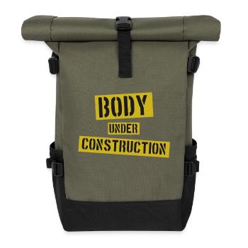 Body under Construction - Roll Top Backpack - olive/black - Front