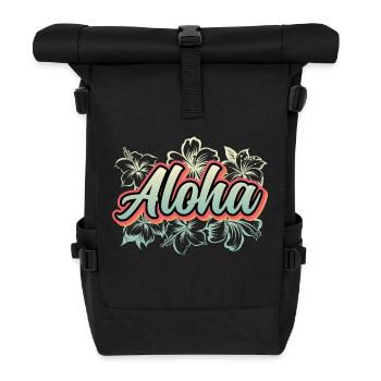 Aloha Holiday Hawaii Gift - Sac à dos roll top - noir - Devant