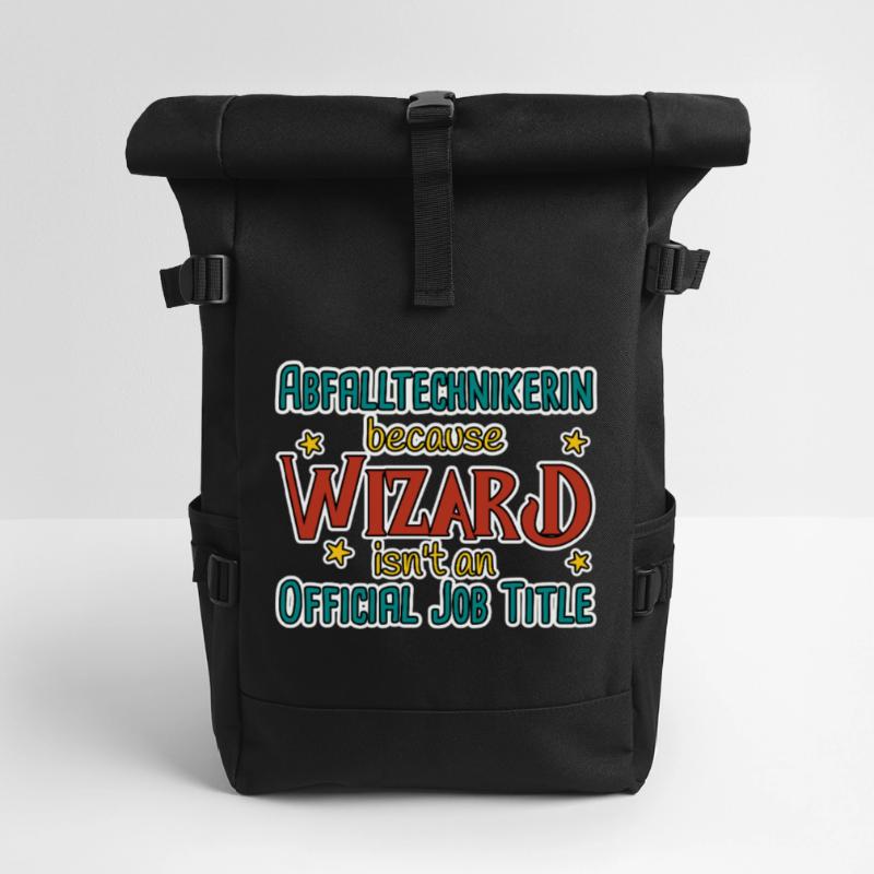 Abfalltechnikerin Wizard Rolltop Rucksack