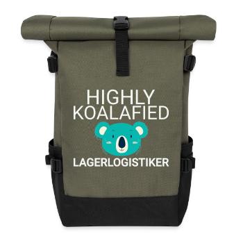 Warehouse logistics company Koalafied - Roll Top Backpack - olive/black - Front