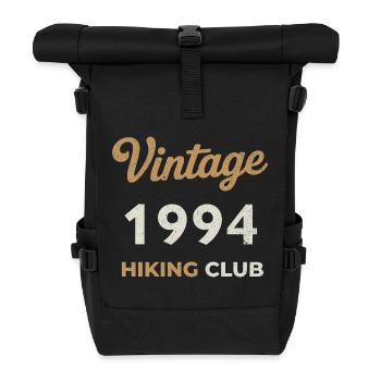 Vintage 1994 – Sailing Club Retro Geburtsjahr - Rolltop Rucksack - Schwarz - Vorne