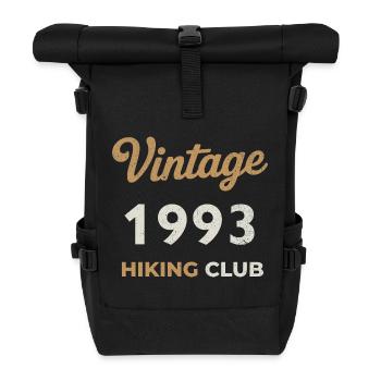 Vintage 1993 – Sailing Club Retro Year of Birth - Roll Top Backpack - black - Front
