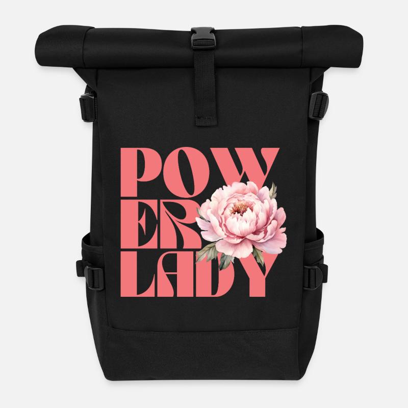 Powerlady - Rolltop Rucksack - Schwarz