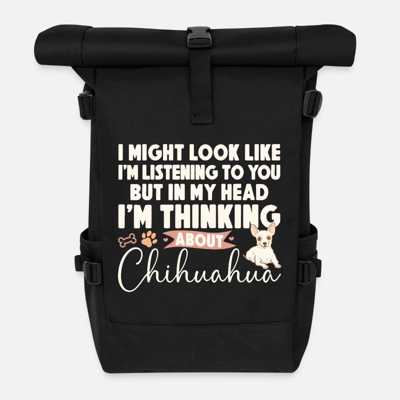 Chihuahua Chihuahueño I Might Look - Rolltop Rucksack - Schwarz
