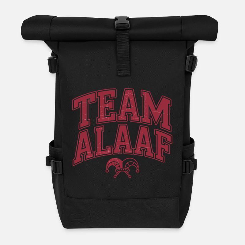 Team Alaaf - Kölner Karneval - Rolltop Rucksack - Schwarz