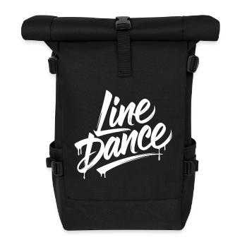 Line Dance – Country Western Tanz - Roll Top Backpack - black - Front