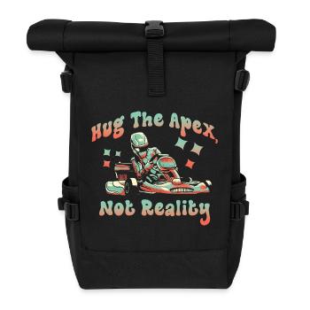 Umarme den Apex, nicht die Realität - Rolltop Rucksack - Schwarz - Vorne