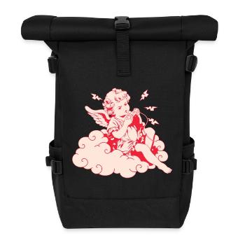 Wütender Gaming Cherub – Lag Blitze - Rolltop Rucksack - Schwarz - Vorne