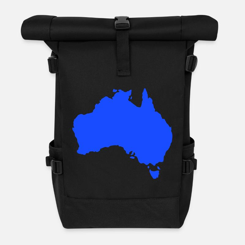 Australia - Roll Top Backpack - black