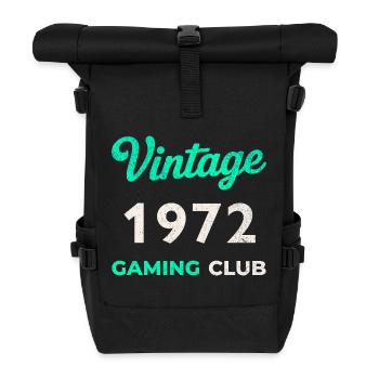 Vintage 1972 – Gaming Club Rétro Geburtsjahr_ - Sac à dos roll top - noir - Devant