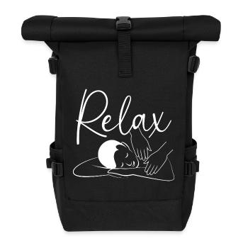 Naturopath Masseur Masseuse Massage - Roll Top Backpack - black - Front