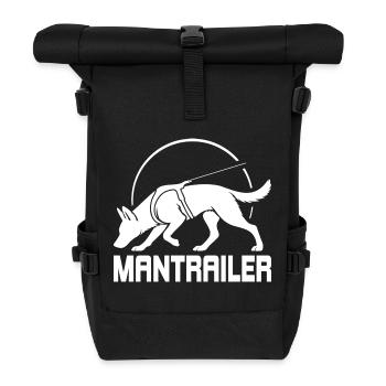 Malinois MANTRAILER Suchhunde Hunde Wilsigns - Rolltop Rucksack - Schwarz - Vorne