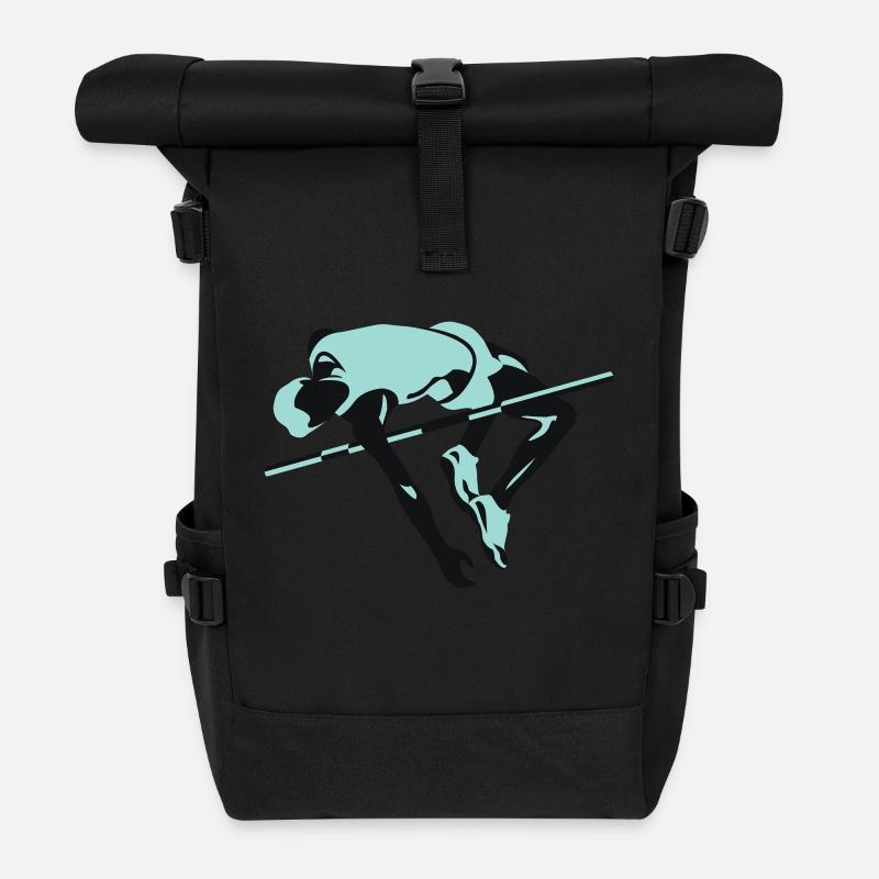 masterfitness_hochspringer - Roll Top Backpack - black