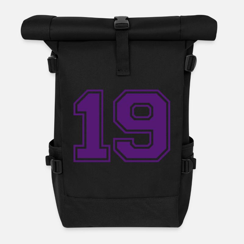 19 - Rolltop Rucksack - Schwarz
