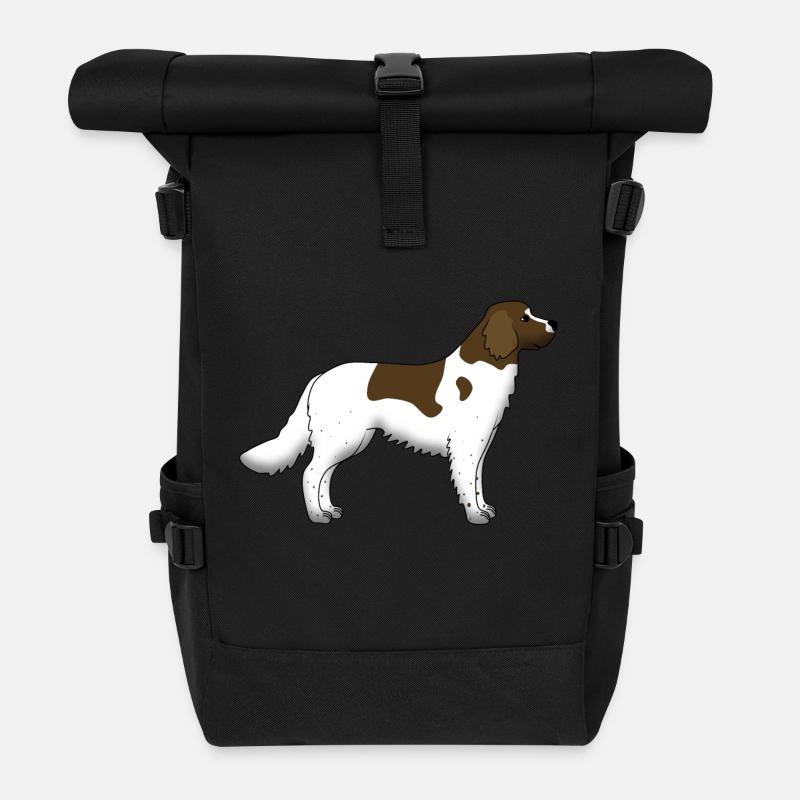 kleiner Münsterländer - Rolltop Rucksack - Schwarz