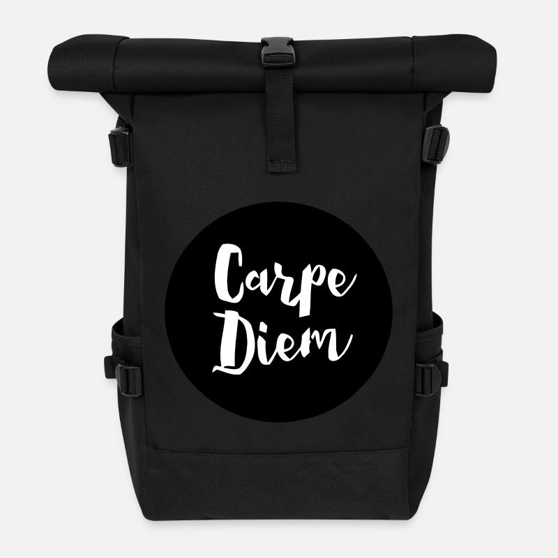 CARPE DIEM - Sac à dos roll top - noir
