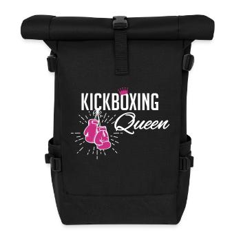 kickboxing queen - Rolltop Rucksack - Schwarz - Vorne