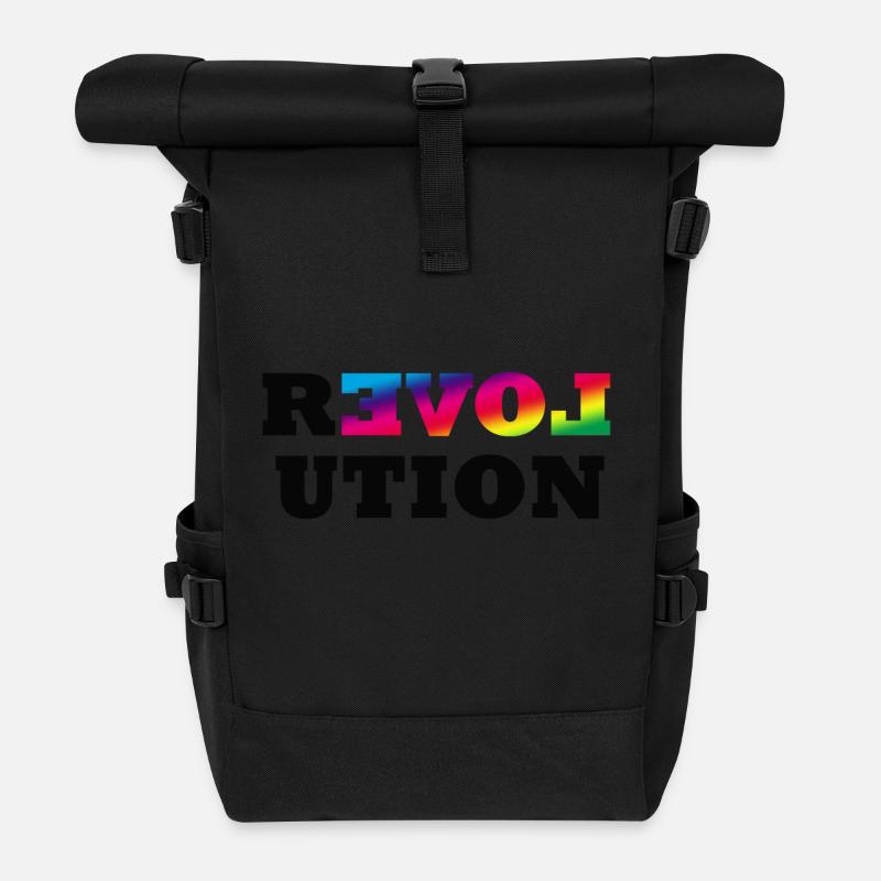 Revolution Gay Pride Lesbian CSD LGBT Homo Queer - Rolltop Rucksack - Schwarz