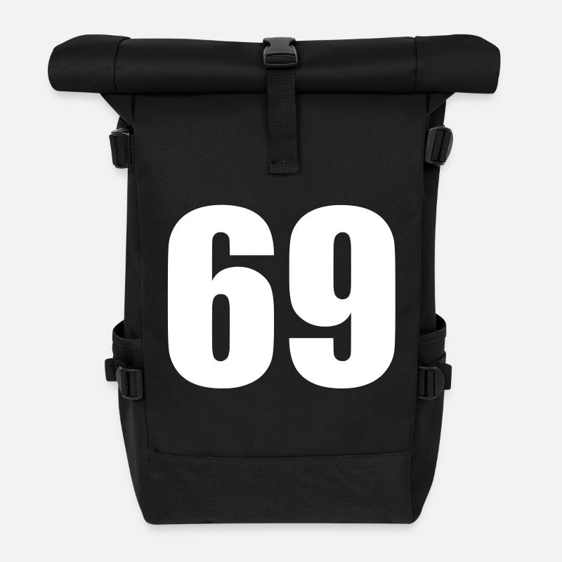 69 - Rolltop Rucksack - Schwarz
