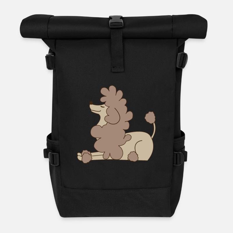 Pudel - Rolltop Rucksack - Schwarz