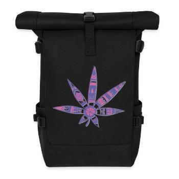 leaf - Roll Top Backpack - black - Front